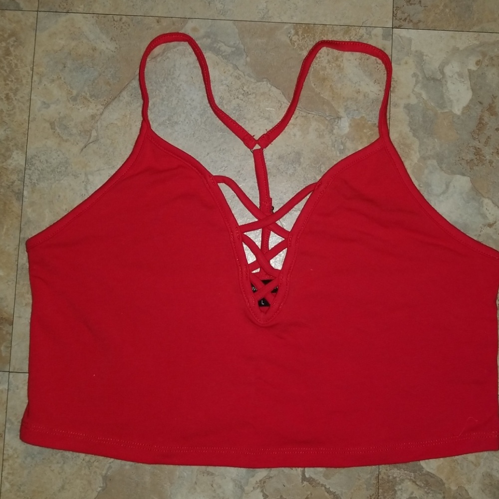 Ambiance Criss Cross Crop Top